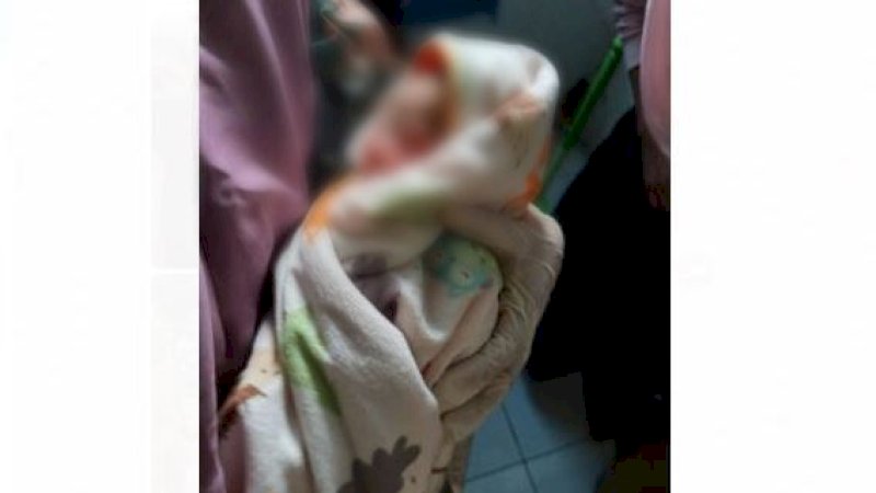 Bayi yang ditemukan di Kabupaten Barru.