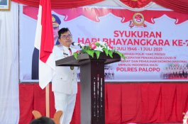 Wali Kota Palopo Hadiri Syukuran Hari Bhayangkara ke-75