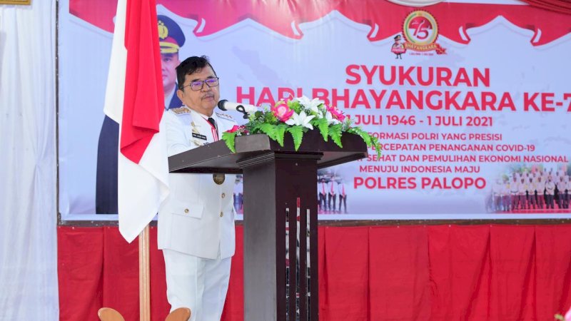 Wali Kota Palopo Hadiri Syukuran Hari Bhayangkara ke-75