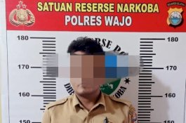 Berseragam Dinas Bawa Sabu-Sabu ke Kantor, Oknum ASN di Wajo Diamankan Polisi