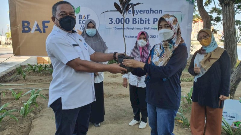 Penyerahan bibit pohon tahap pertama dilakukan hari ini, Rabu (7/7/2021), oleh BAF kepada dinas-dinas terkait di atas yang selanjutnya akan dilakukan penanamannya di beberapa titik di wilayah masing-masing.