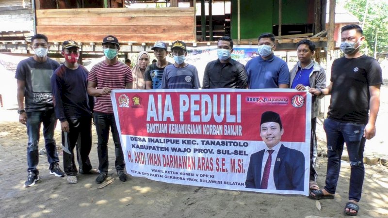 Peduli Rakyat, AIA Salurkan Bantuan untuk Para Korban Banjir di Wajo