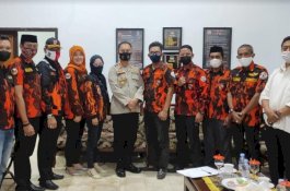 MPC Pemuda Pancasila Barru Silaturahmi Dengan Kapolres