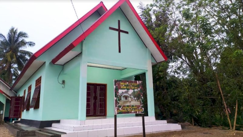 Gereja Weare Jadi Fasilitas Fisik Terakhir yang Dirampungkan TMMD Koltim