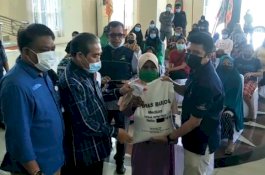 Bupati Sidrap Launching Penyaluran Beras PPKM