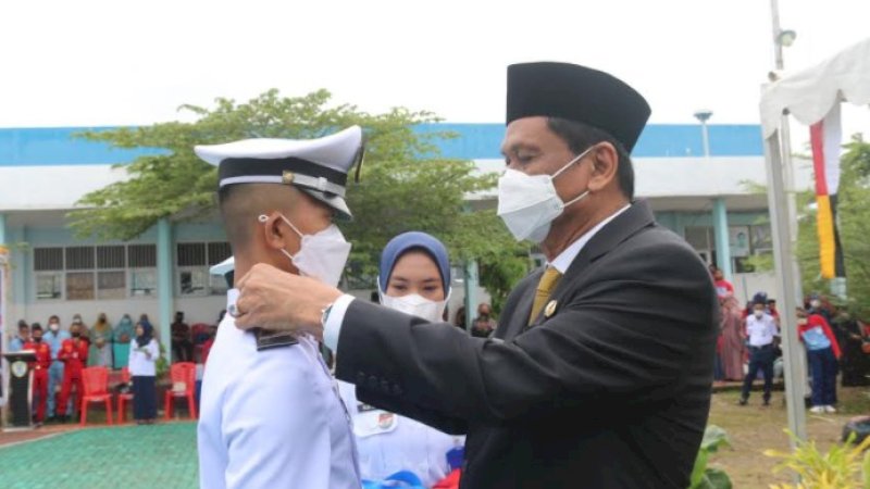 Bupati Barru Lepas Bintara Lulusan SMK Pelayaran Lintas Nusantara Angkatan 4
