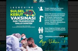 Vaksinasi Sulsel Fokus Mamminasata, Angka Sementara Tembus 1,4 Juta Orang