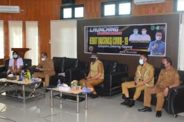 Bupati Sidrap Ikuti Launching Sulsel Kebut Vaksinasi Covid-19