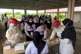 36 Peserta Latsar CPNS Kota Palopo Gelombang II Jalani Swab