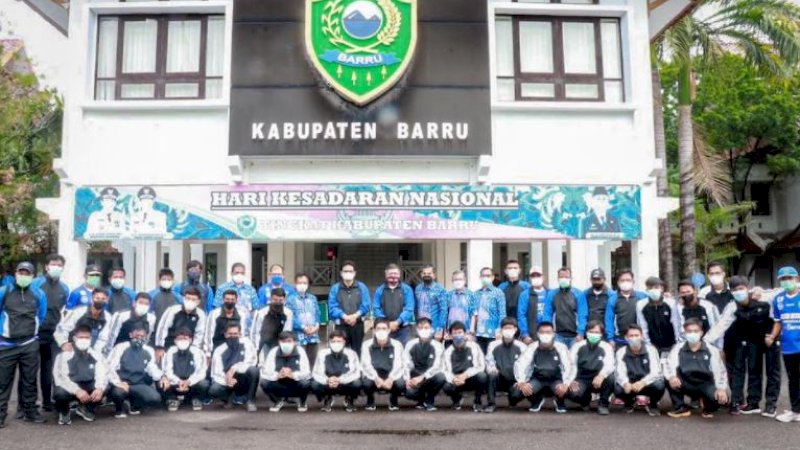 Kontingen Pra Porprov XVII Askab PSSI Kabupaten Barru.