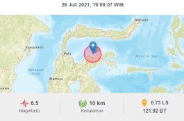 Tojo Una-Una Diguncang Gempa Susulan Magnitudo 6.5, Lebih Besar dari Gempa Pertama