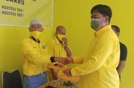 Mudassir Gani Resmi Mendaftar Balon Ketua DPD II Golkar Barru