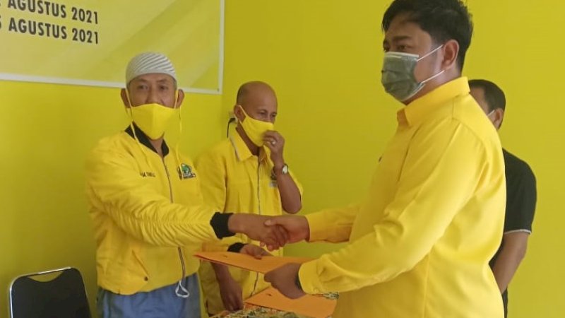 Mudassir Gani Resmi Mendaftar Balon Ketua DPD II Golkar Barru