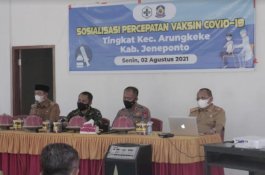 Satgas Covid-19 Jeneponto Gelar Sosialisasi Percepatan Vaksinasi dan PPKM Mikro