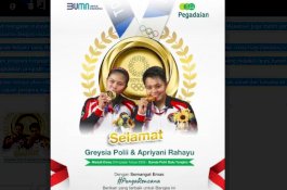 Pegadaian Apresiasi Peraih Medali Olimpiade Tokyo dengan 3 Kilogram Tabungan Emas