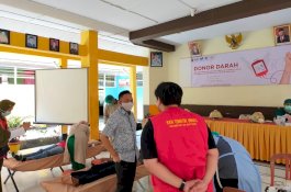 Bupati Bantaeng Pantau Langsung Donor Darah di Tompobulu
