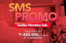 SMS Berlaku 1 Agustus hingga 31 Agustus 2021, Santika Tawarkan Promo Special Room serta F&B