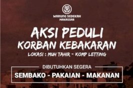 123 Keluarga Jadi Korban Kebakaran di Jalan Muhammad Tahir, Warung Sedekah Ajak Warga Berdonasi