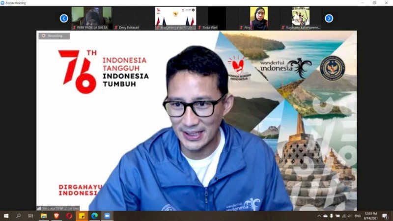 Sandiaga Uno ke Mahasiswa Unismuh Makassar: Jangan Jadi Agen Rebahan