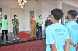 Lepas Tim Futsal Pra Porprov, Bupati Sidrap Tekankan Junjung Sportivitas