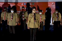Bupati Luwu Utara Harap Pramuka Jadi Duta Perubahan di Tengah Pandemi COVID-19