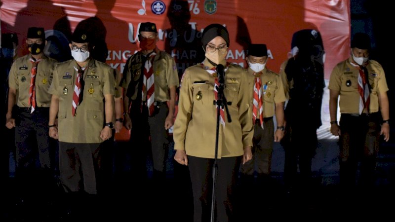 Bupati Luwu Utara Harap Pramuka Jadi Duta Perubahan di Tengah Pandemi COVID-19