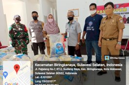 Usai Kelurahan Bakung,  Kecamatan Biringkanaya Salurkan Bansos di Berua dan Laikang