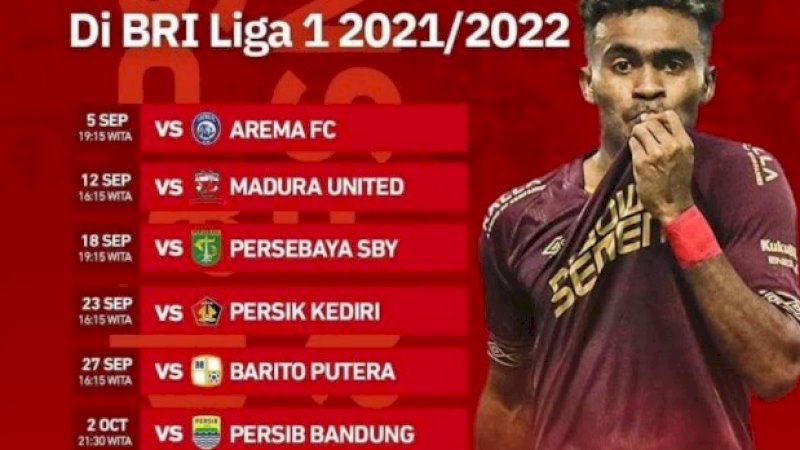 Inilah Jadwal Tanding PSM Makassar Mulai Pekan Pertama hingga Pekan Keenam