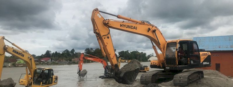 Normalisasi Sungai Masamba Berlanjut