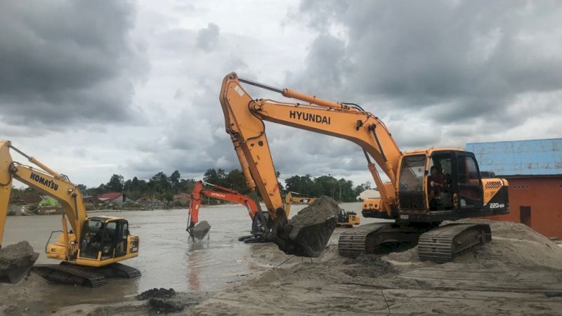 Normalisasi Sungai Masamba Berlanjut