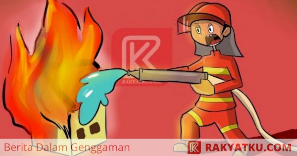 Gedung Kemenkumham RI Terbakar