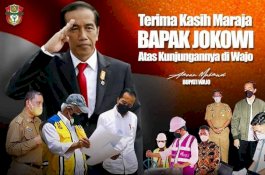 Peresmian Bendungan Paselloreng, Bupati Wajo: Terima Kasih, Pak Presiden Jokowi!