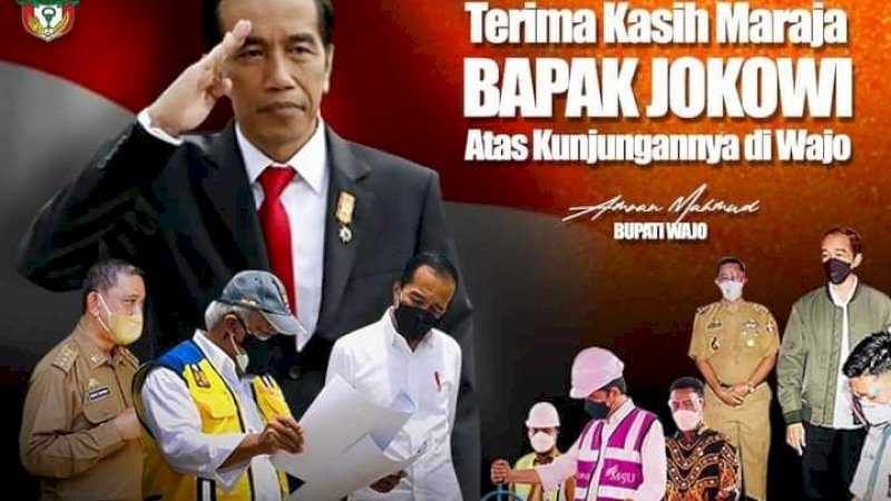 Peresmian Bendungan Paselloreng, Bupati Wajo: Terima Kasih, Pak Presiden Jokowi!
