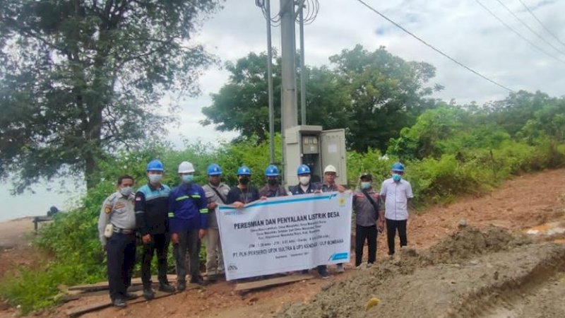 Listriki 770 Rumah Tangga di Pulau Masaloka, PLN Jalin Kerja Sama dengan Pemkab Bombana