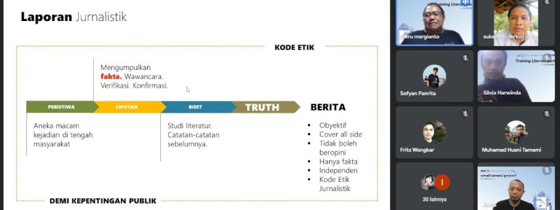 Puluhan Peserta Antusias Ikuti Pelatihan Literasi Berita AMSI Sulsel