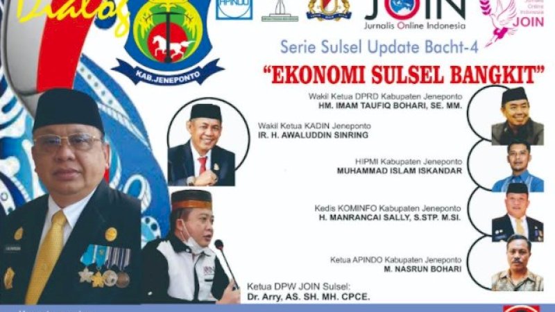 Join Jeneponto Gelar Dialog Virtual Sesi IV, Usung Tema Bangkitkan Ekonomi Daerah