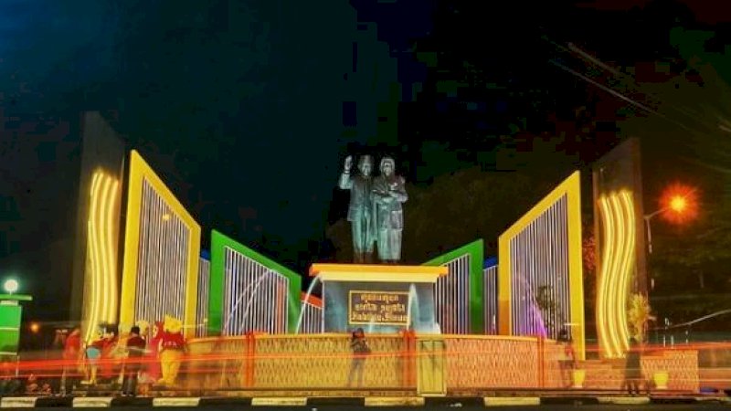 Monumen Cinta Sejati Habibie-Ainun.(Foto: Media Sosial Taufan Pawe).