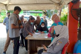 Cegah Penyebaran Covid 19, Lingkup Kecamatan Panakukang Gelar Swab Massal 