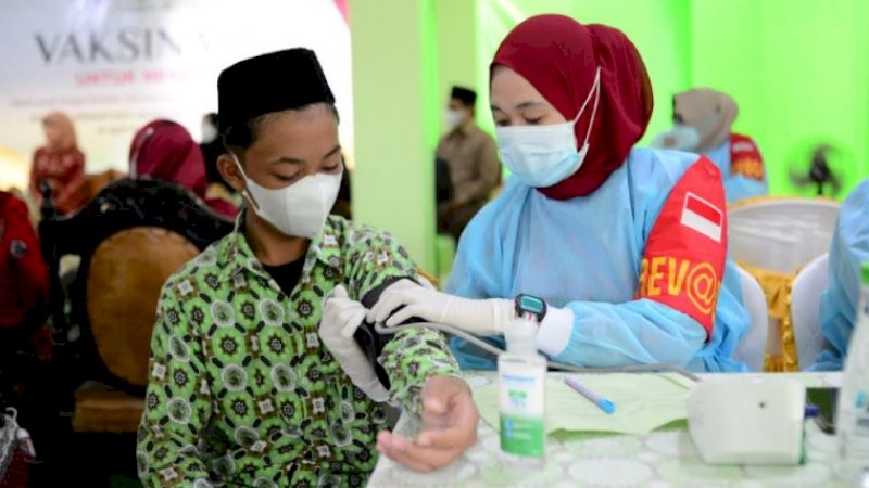 Vaksinasi di Pondok Pesantren An-Nahdlah Makassar Target 1.200 orang Santri