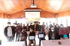 PLN Gelar Pelatihan Videografi dan Berikan Bantuan Gapura Wisata Cendol Malino