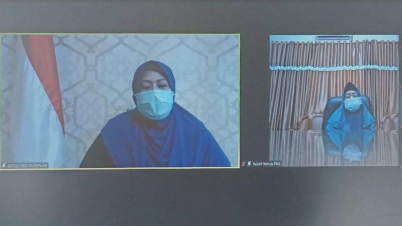 Secara Virtual, Pengurus PKK Kelurahan Wattang Bacukiki Dikukuhkan