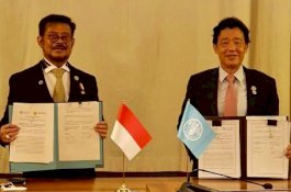 Perkuat Leadership Indonesia, Mentan SYL Teken MoU dengan FAO