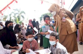 Abdi Merah Putih Bantu Pemkab Gowa Percepat Vaksinasi Pelajar