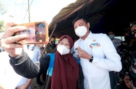 Genjot Capaian Vaksinasi, Pemkab Gowa-Kodim Sasar Pedagang Pasar