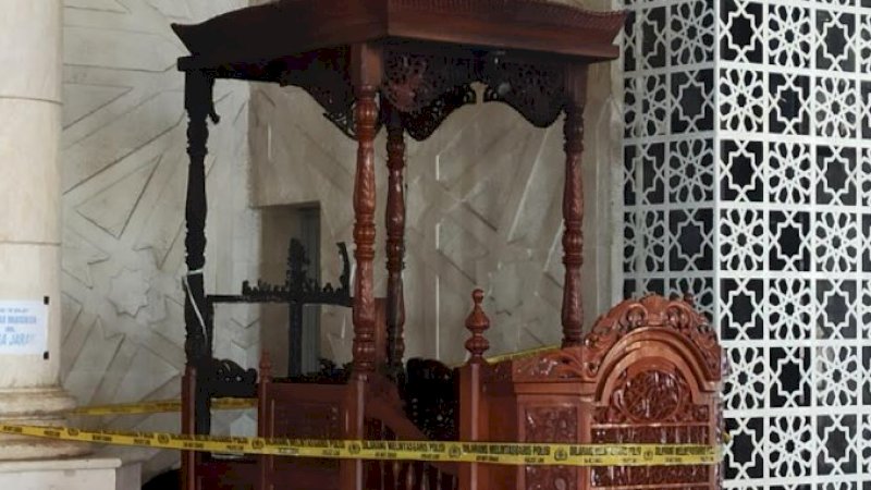 Setelah Mimbar Terbakar, Ketahuan Waktu CCTV Masjid Raya Ternyata Lebih Cepat Satu Jam