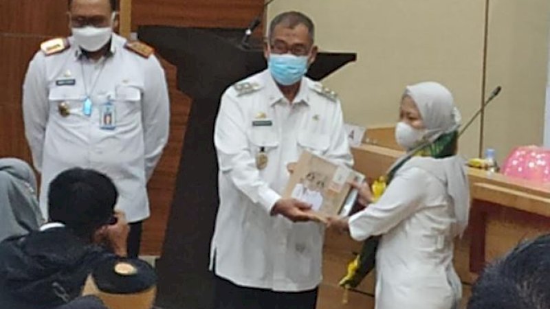 Wakil Wali Kota Parepare, Pangerang Rahim, menerima tim verifikasi penilaian kota sehat tingkat pusat 2021 di Ruang Pola Kantor Setdako, Kamis (30/9/2021).