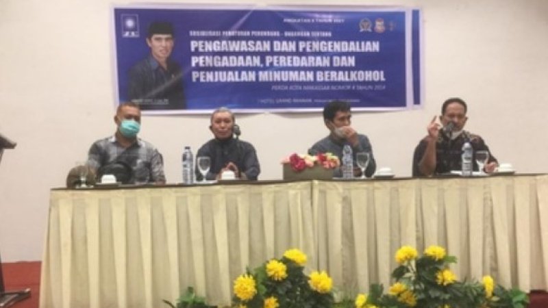 Legislator DPRD Makassar Sosialisasi Perda Minol, Hamzah Hamid: Cegah Dampak Sosial