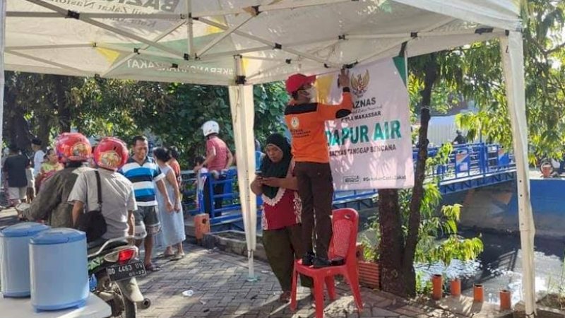 Cepat Tanggap Bantu Korban Kebakaran, Baznas Makassar Dapat Apresiasi Dinsos