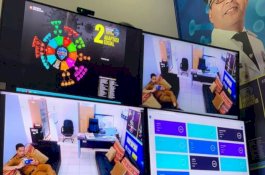 Pantau Aktivitas Keramaian di Masa Pandemi, Master Recover Rutin Monitoring CCTV Warr Room