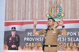 Bupati Gowa Lepas Atlet Tarung Derajat Sulsel: Sultan Hasanuddin Dikenal karena Berani